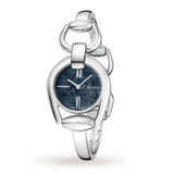 Gucci Horsebit Collection Mother of Pearl Black Dial Silver Steel Strap Watch For Women - YA139503