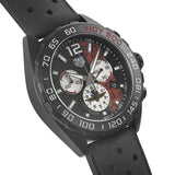 Tag Heuer Formula 1 Indy 500 Edisi Terbatas Chronograph Black Dial Black Rubber Strap Watch untuk Pria - CAZ101AD.FT8024