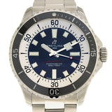 Breitling Superocean Automatic 44mm Blue Dial Silver Steel Strap Watch for Men - A17376211C1A1