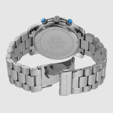 Michael Kors Runway Stop Hunger Blue Dial Silver Steel Strap Watch for Women - MK7427