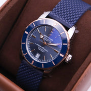 Breitling Superocean Heritage B20 Automatic 42 Blue Dial Blue Mesh Bracelet Watch for Men - UB2010161C1S1