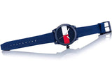 Tommy Hilfiger Denim Quartz Blue Dial Blue Rubber Strap Watch for Men - 1791322