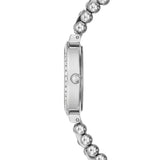 Guess Gala Diamonds Silver Dial Silver Steel Strap Watch for Women - GW0401L1