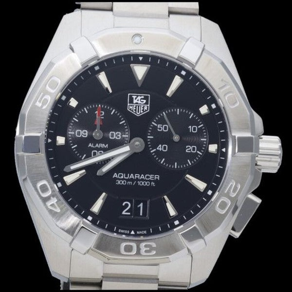 Tag Heuer Aquaracer Alarm WAY111Z.BA0928 Men's Watch in Stainless Steel | | Item #130190 Tag Heuer Aquaracer Alarm WAY111Z.BA0928 Men's Watch in Stainless Steel | | Item #130190