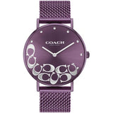 Coach Perry Purple Dial Purple Mesh Bracelet Watch for Women - 14503823