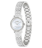 Coach Delancey Mother of Pearl Dial Silver Steel Strap Watch for Women - 14502477