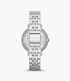 Fossil Jacqueline White Dial Silver Steel Strap Watch for Women - ES3920