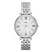 Fossil Jacqueline White Dial Silver Steel Strap Watch for Women - ES3920