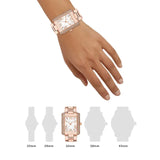 Michael Kors Emery Three-Hand Crystals Silver Dial Rose Gold Steel Strap Watch for Women - MK4641