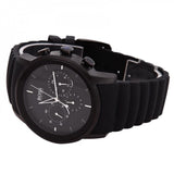 Hugo Boss Modern Black Dial Black Rubber Strap Watch for Men - 1512639