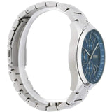 Hugo Boss Grand Prix Chronograph Blue Dial Silver Steel Strap Watch for Men - 1513478