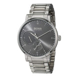 Hugo Boss Oxygen Grey Dial Silver Steel Strap Watch for Men - 1513596