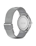 Hugo Boss Legacy Grey Dial Silver Mesh Bracelet Watch for Men - 1513673