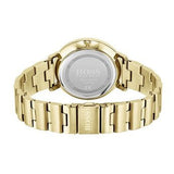 Hugo Boss Prima Gold Dial Gold Steel Strap Watch for Women - 1502572