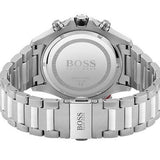 Hugo Boss Globetrotter Blue Dial Silver Steel Strap Watch for Men - 1513823