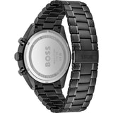 Hugo Boss Champion Black Dial Black Steel Strap Watch for Men - 1513960