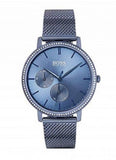 Hugo Boss Infinity Blue Dial Blue Mesh Bracelet Watch for Women - 1502518