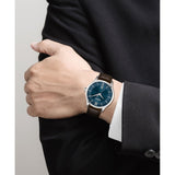 Hugo Boss Classic Jackson Blue Dial Brown Leather Strap Watch for Men - 1513458