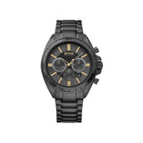 Hugo Boss Driver Black Dial Black Steel Strap Watch for Men - 1513277