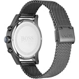 Hugo Boss Jet Blue Dial Gunmetal Mesh Bracelet Watch for Men  - 1513677