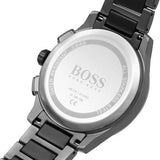 Hugo Boss Peak Black Dial Black Steel Strap Watch for Men - 1513814