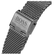 Hugo Boss Skymaster Chronograph Grey Dial Grey Mesh Bracelet Watch for Men - 1513837