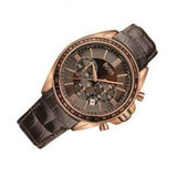 Hugo Boss Driver Chronograph Brown Dial Brown Leather Strap Watch For Men - HB1513093