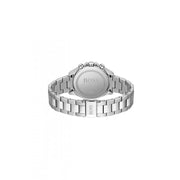 Hugo Boss Novia Chronograph Silver Dial Silver Steel Strap Watch for Women - 1502616