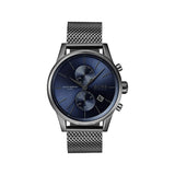 Hugo Boss Jet Blue Dial Gunmetal Mesh Bracelet Watch for Men  - 1513677