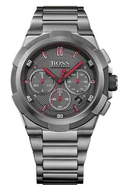 Hugo Boss Supernova Grey Dial Grey Steel Strap Watch for Men