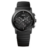 Hugo Boss Modern Black Dial Black Rubber Strap Watch for Men - 1512639