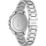 Hugo Boss Novia Black Dial Silver Steel Strap Watch for Women - 1502614
