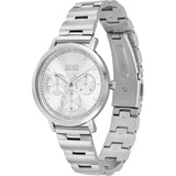 Hugo Boss Prima Silver Dial Silver Steel Strap Watch for Women - 1502570