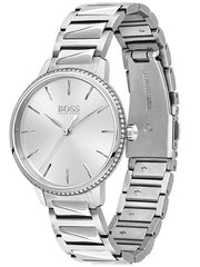 Hugo Boss Signature Silver Dial Silver Steel Strap Watch for Women - 1502539