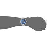 Hugo Boss Jet Blue Dial Silver Steel Strap Watch for Men - 1513384