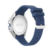 Hugo Boss Velocity Chronograph Black Dial Blue Rubber Strap Watch for Men - 1513717