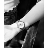 Calvin Klein Stately Silver Dial Silver Steel Strap Watch for Women - K3G2312W