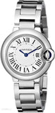 Cartier Ballon Bleu De Cartier White Dial Silver Steel Strap Watch for Women - W69010Z4