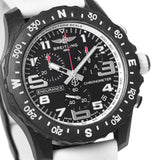 Breitling Endurance Pro Black Dial White Rubber Strap Watch for Men - X82310A71B1S1