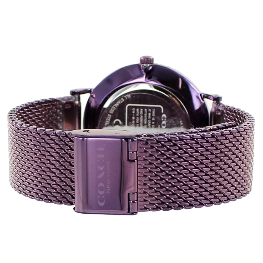 Coach Perry Purple Dial Purple Mesh Bracelet Watch for Women - 14503823