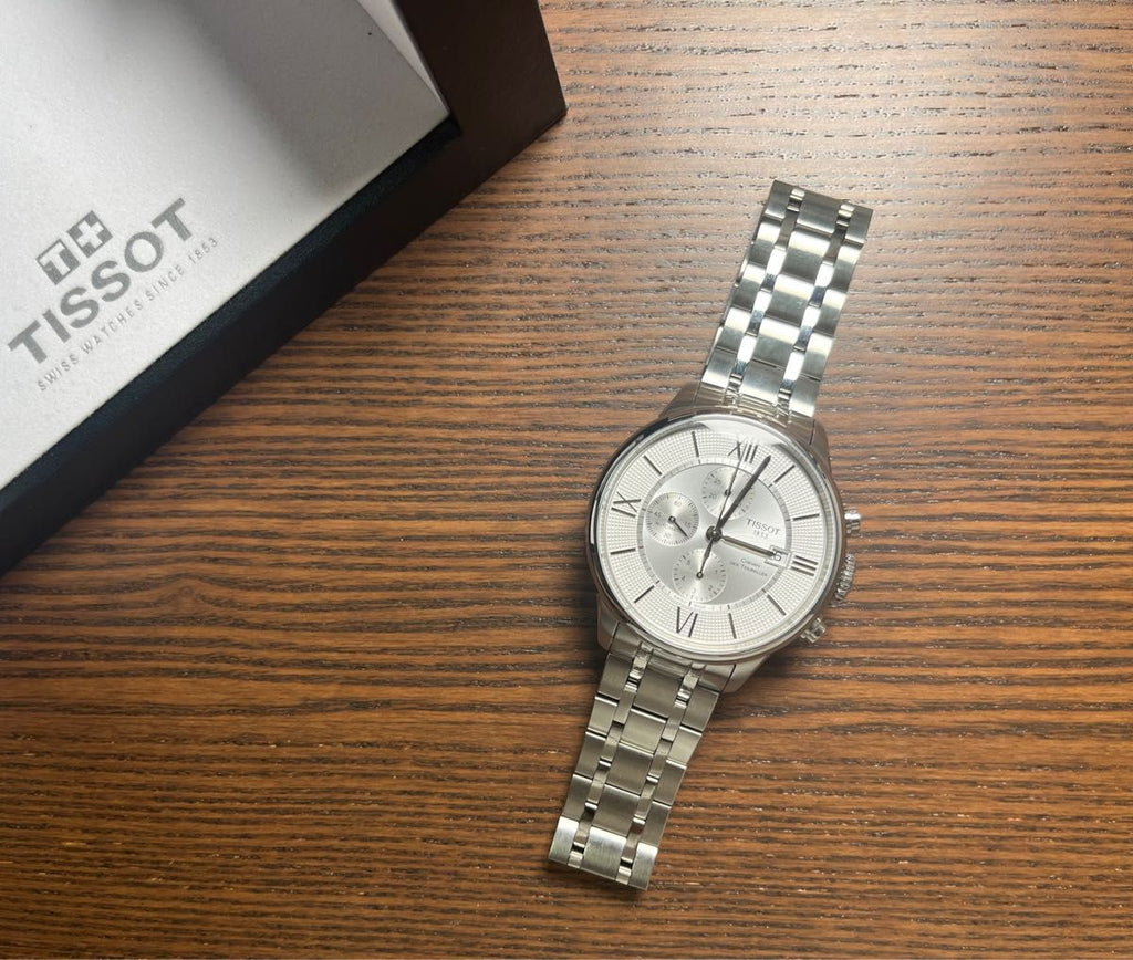 Tissot Chemin des Tourelles Automatic Chronograph White Dial