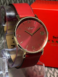 Coach Perry Red Dial Red Leather Strap Watch for Women - 14503867