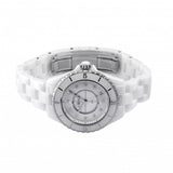 Chanel J12 Diamonds Mother of Pearl White Dial White Steel Strap Watch for Women - J12 H5704