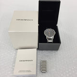 Emporio Armani Renato Quartz Grey Dial Silver Steel Strap Watch For Men - AR2514