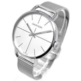 Calvin Klein Even Quartz White Dial Silver Steel Strap Watch for Women - K7B21126