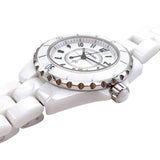 Chanel J12 Quartz White Dial White Steel Strap Watch for Women - J12 H5698