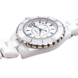 Chanel J12 Quartz White Dial White Steel Strap Watch for Women - J12 H5698