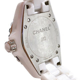 Chanel J12 Quartz White Dial White Steel Strap Watch for Women - J12 H5698