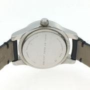 Marc Jacobs Blade Black Dial Black Leather Strap Watch for Women - MBM1211