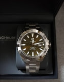 Tag Heuer Aquaracer Brown Sunray Dial Watch for Men - WAY2018.BA0927